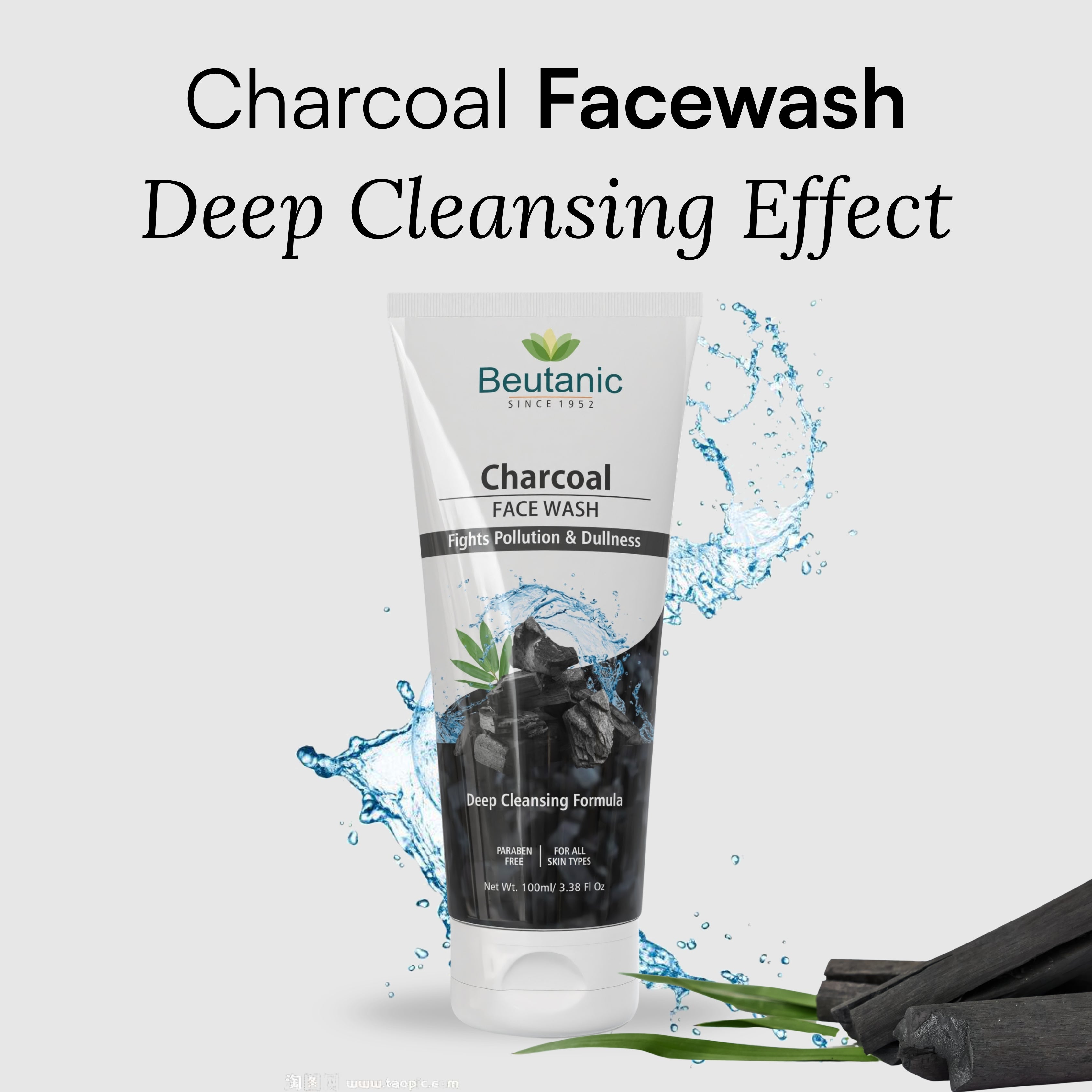 Charcoal Face Wash Fights Pollution & Dullness
