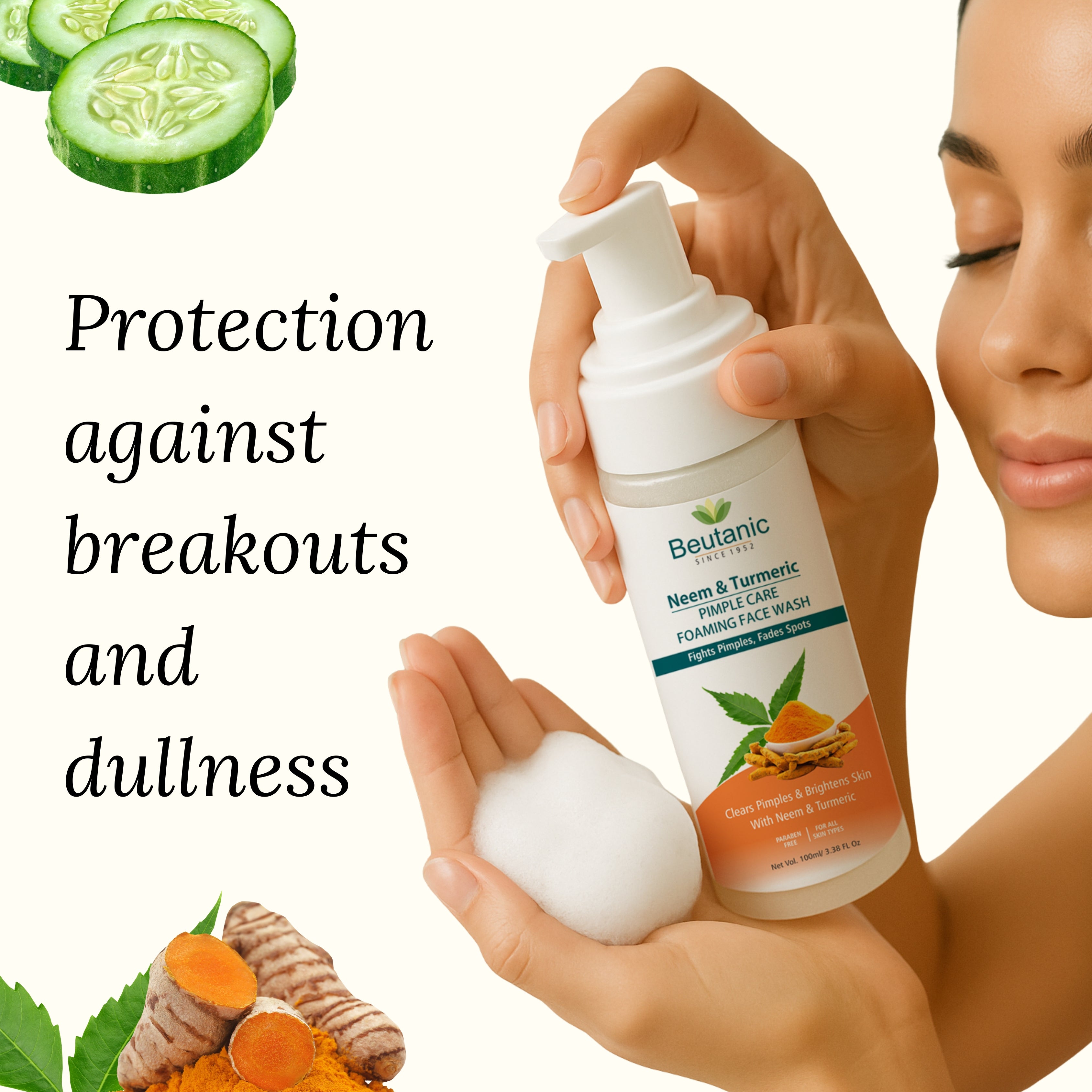 Neem & Turmeric Pimple Care Foaming Face wash
