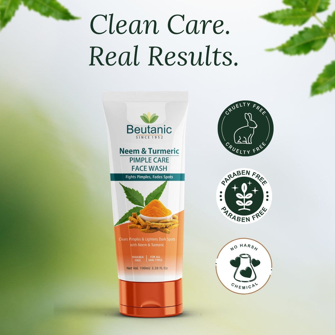 Beutanic Neem & Turmeric Pimple Clear Facewash