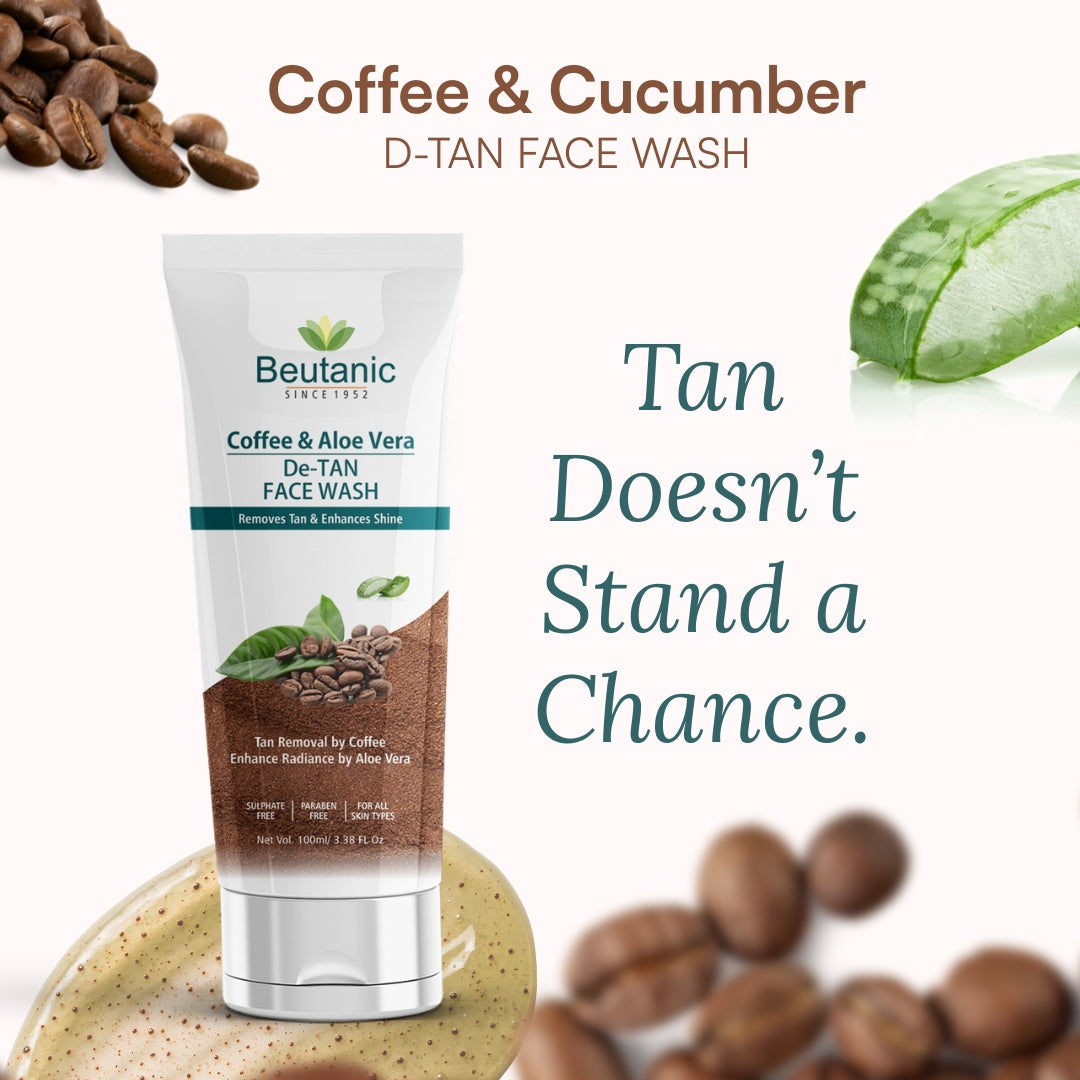 Beutanic Coffee & Aloe Vera De-Tan Facewash