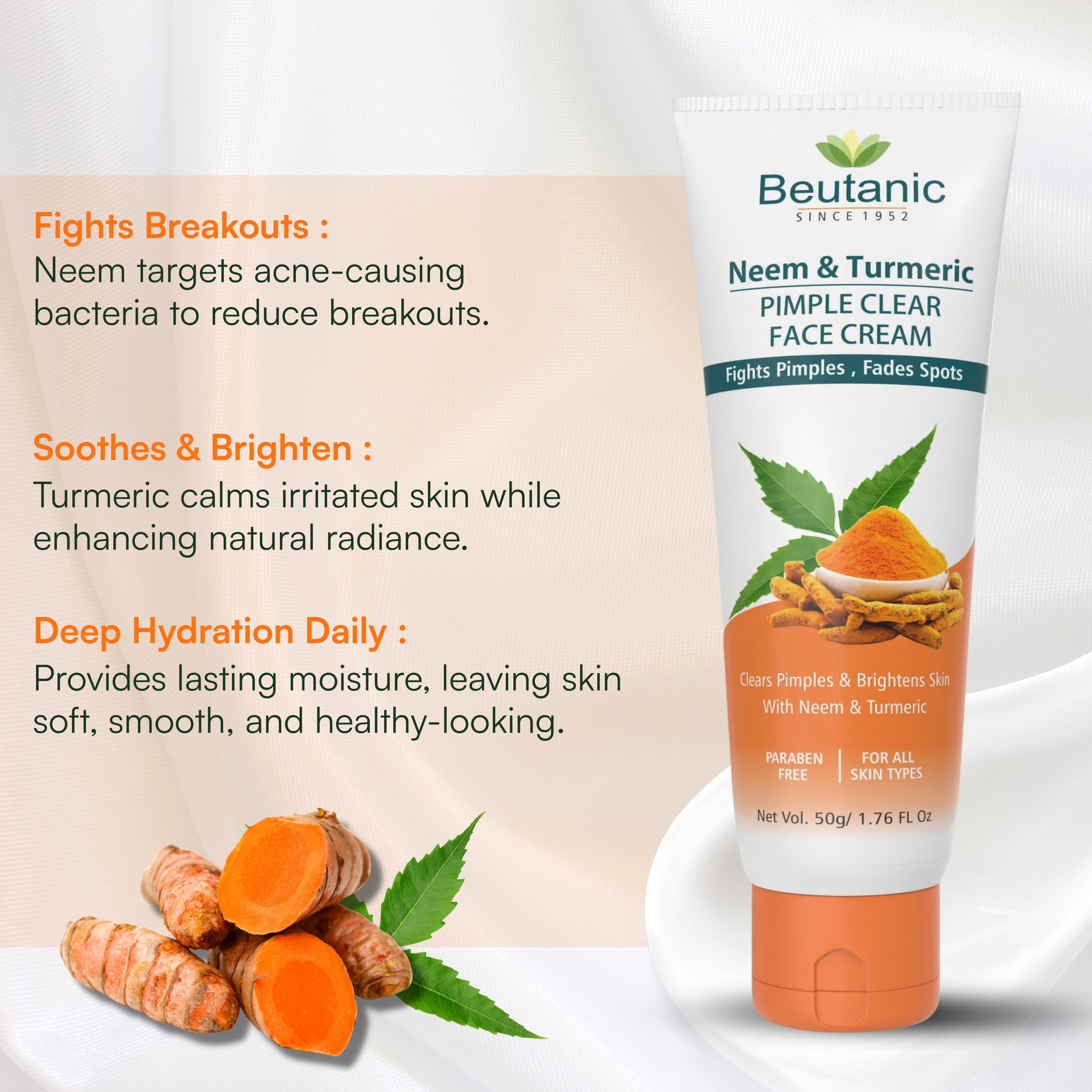 Neem & Turmeric Pimple clear face cream