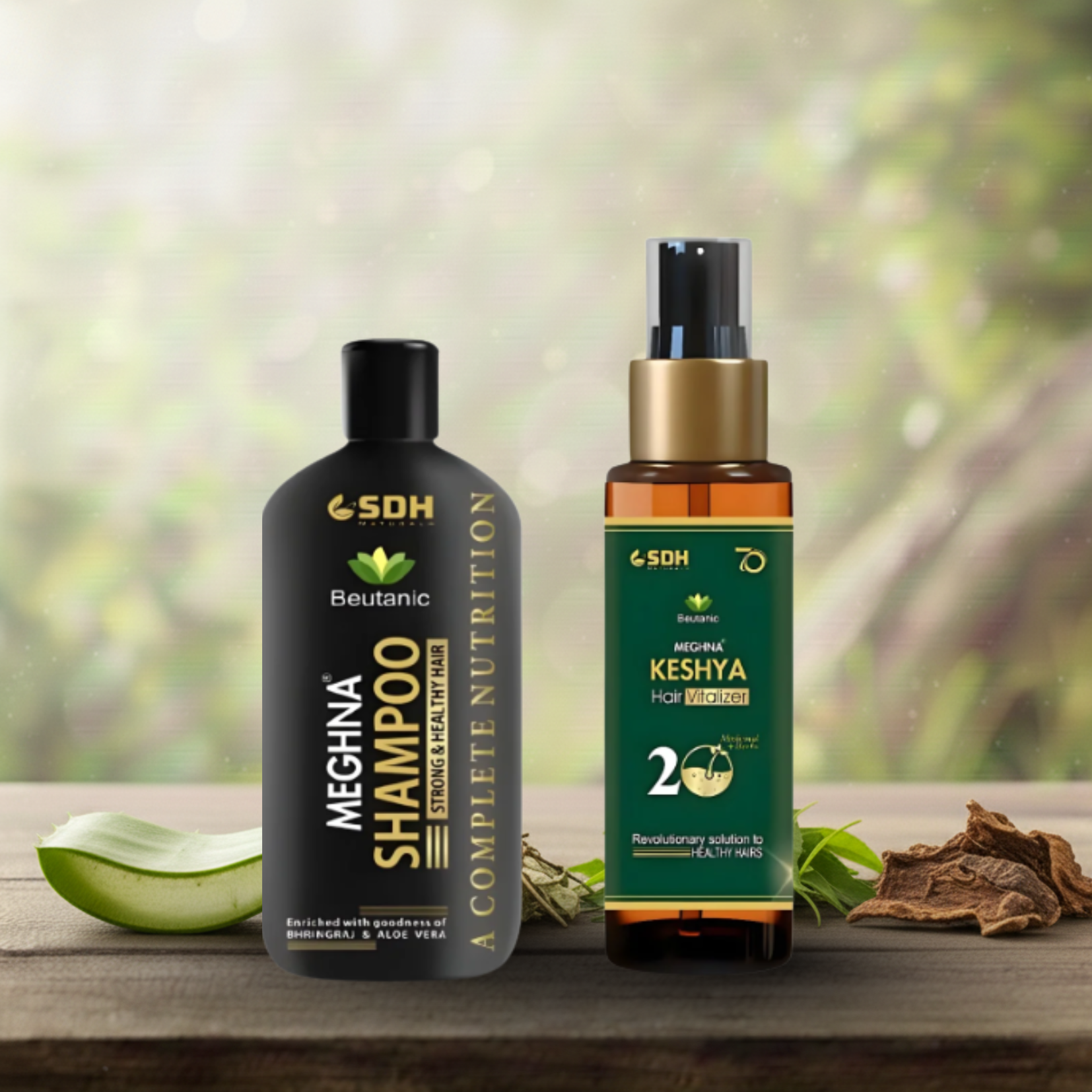 Keshya Hair Vitalizer + Meghna Shampoo