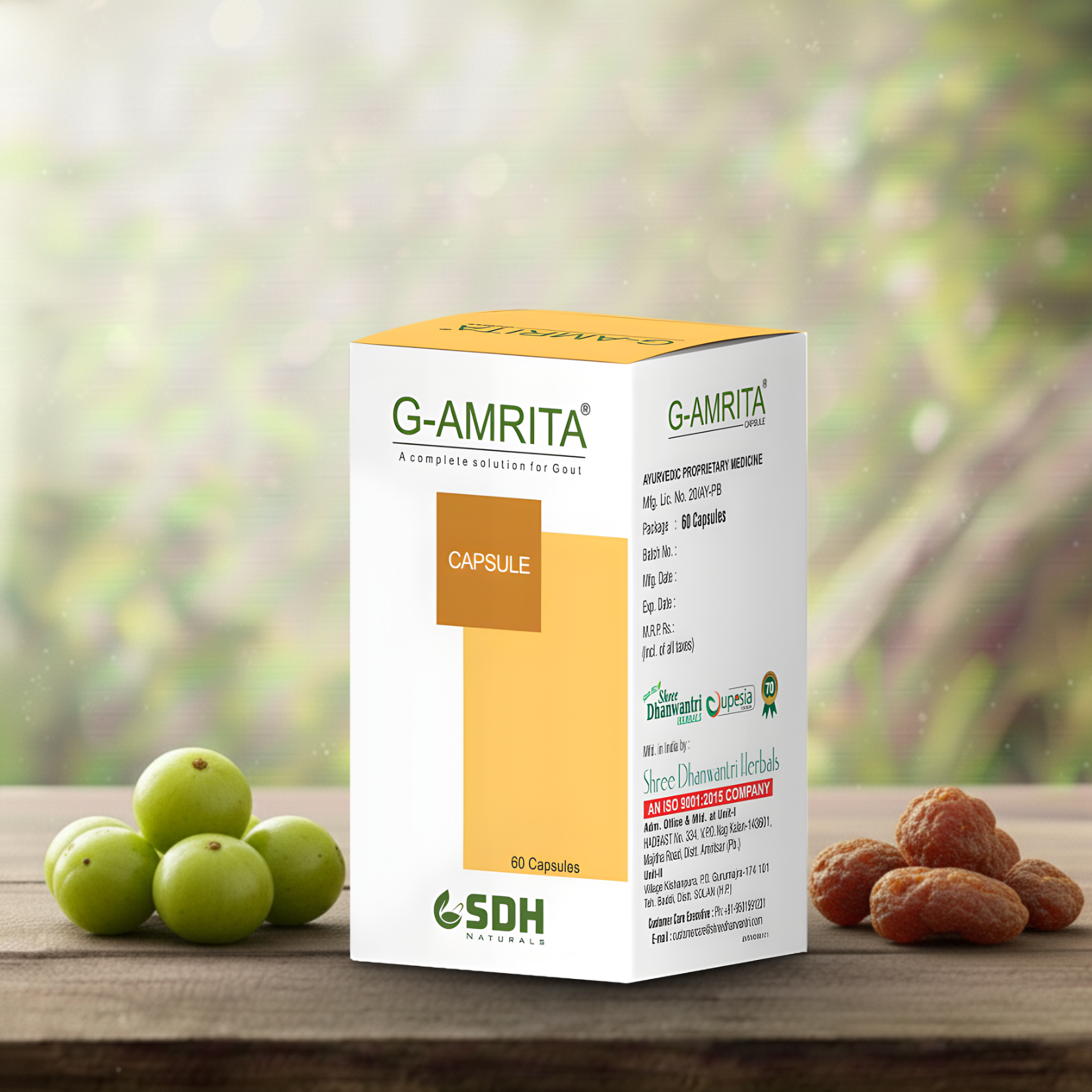 G Amrita Capsule Helps In Gout,Joint Pain Relief By Healthy Uric Acid Level,Helps Reduce Swelling&Pain,Natural Supplement For Joint Care ,