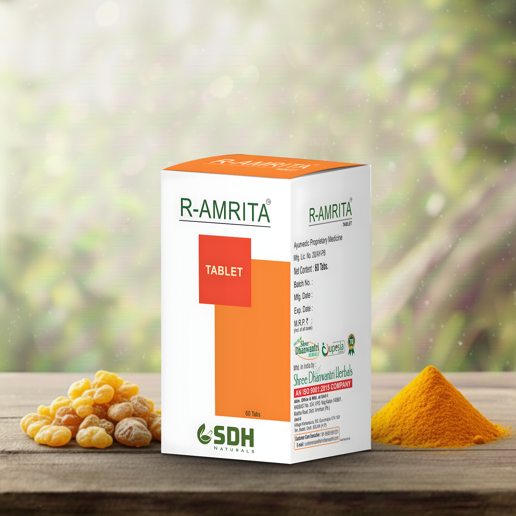 With Guggulu, Shallaki, Shunthi & Haridra