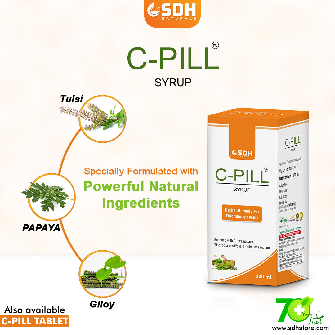 C-Pill Syrup - Helps in Increasing the Platelet Count