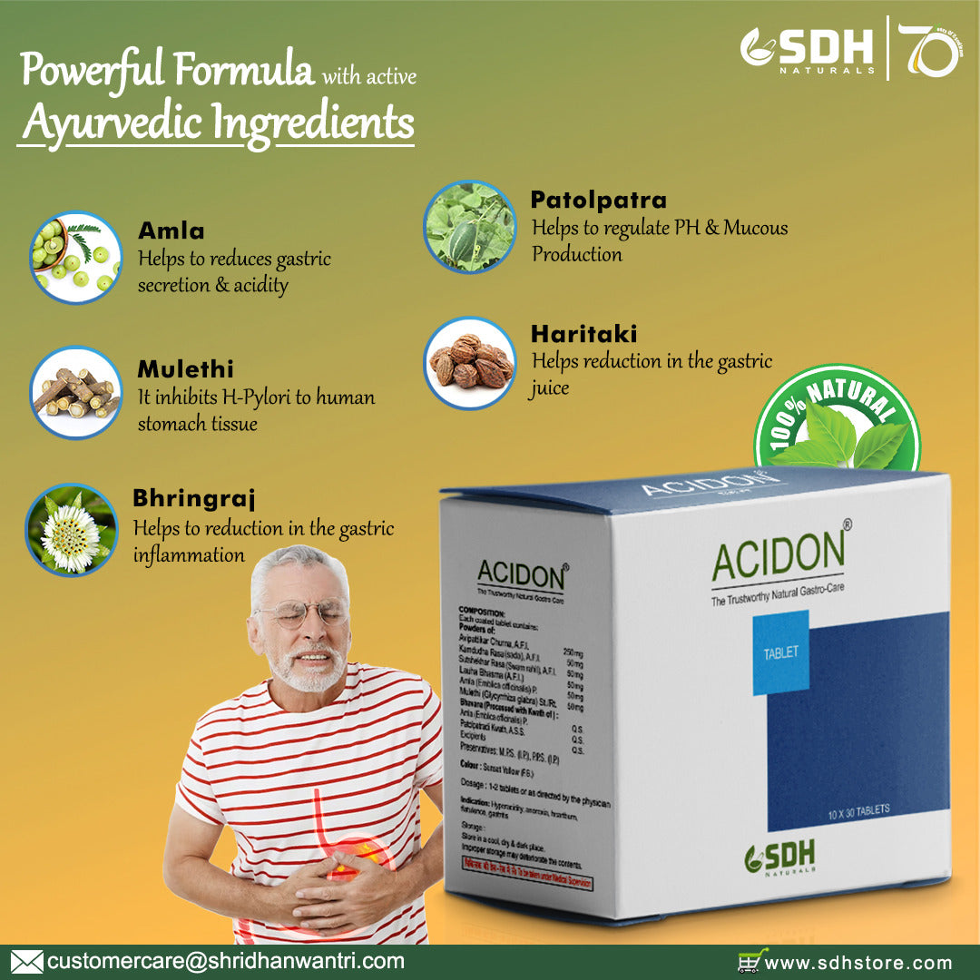ACIDON TABLET | Digestive Care | Gastro Care – SDH Naturals