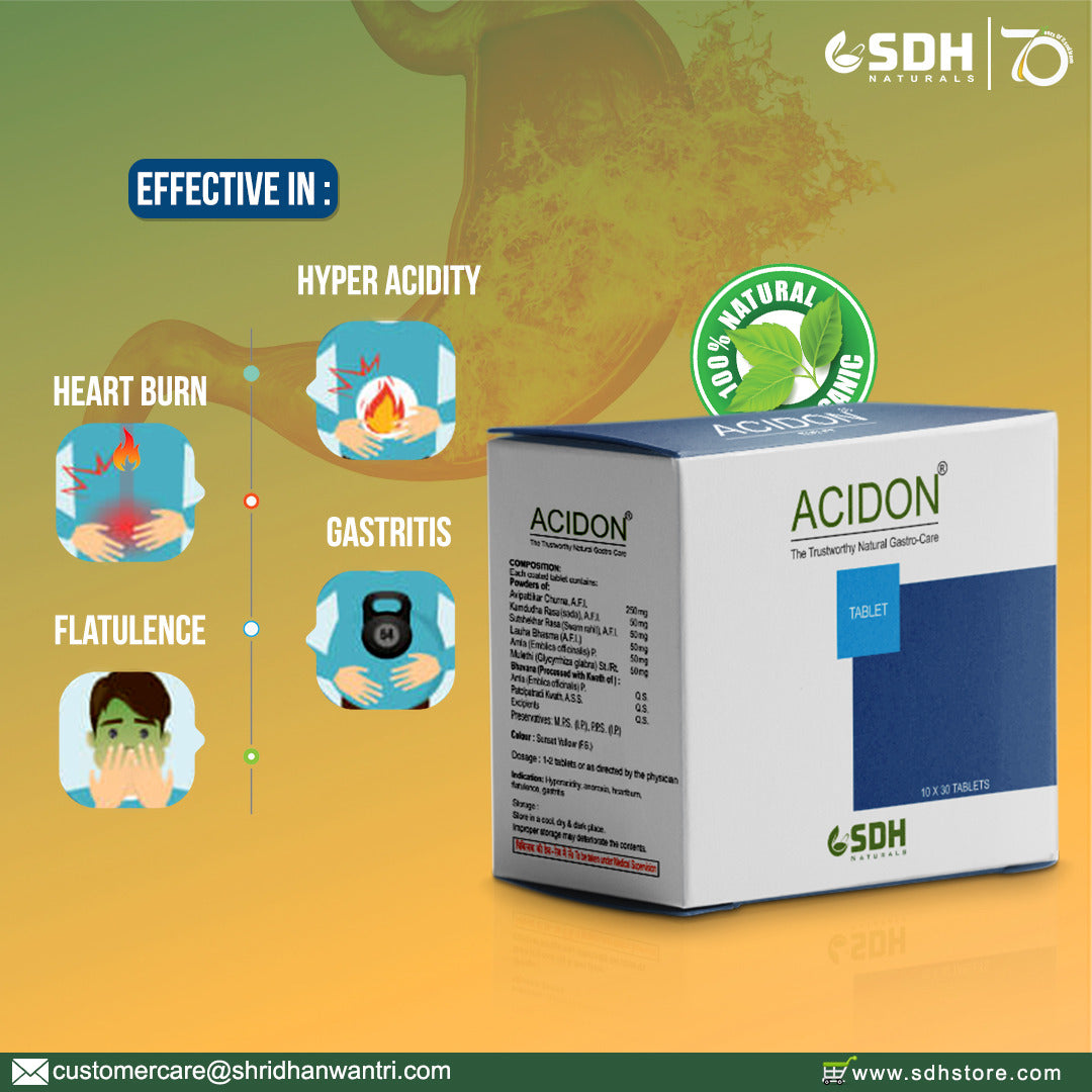 ACIDON TABLET | Digestive Care | Gastro Care – SDH Naturals